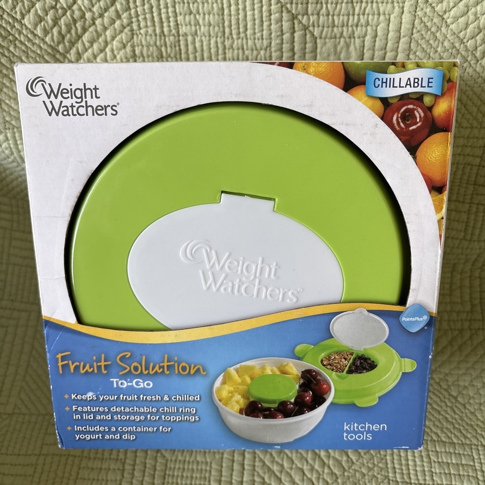 Weight Watchers Fruit Solution To Go Container On The Go BPA-Free Chillable New